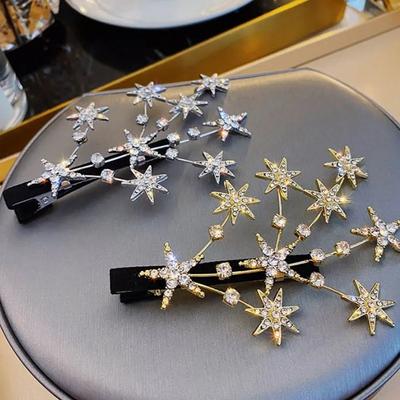 Bling Bling Cubic Hair Clips X4 Side Hair Pins Accent Pins