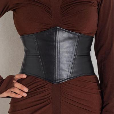 Dámský vysoký pas pásek na šaty široký pasový pás luxusní plus size břišní pásy ženy
