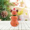 Interactive Christmas Pet Toy Bite-Resistant Teeth-Cleaning Built-in Sound Squeaker Rubber Toy for Dogs