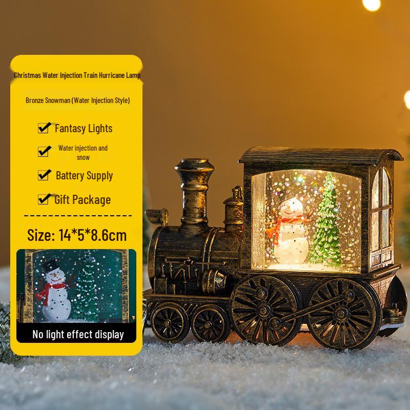 Julgransscen Lysande Vattenlykta - Skrivbordsdekoration & Köpcentrumdekoration