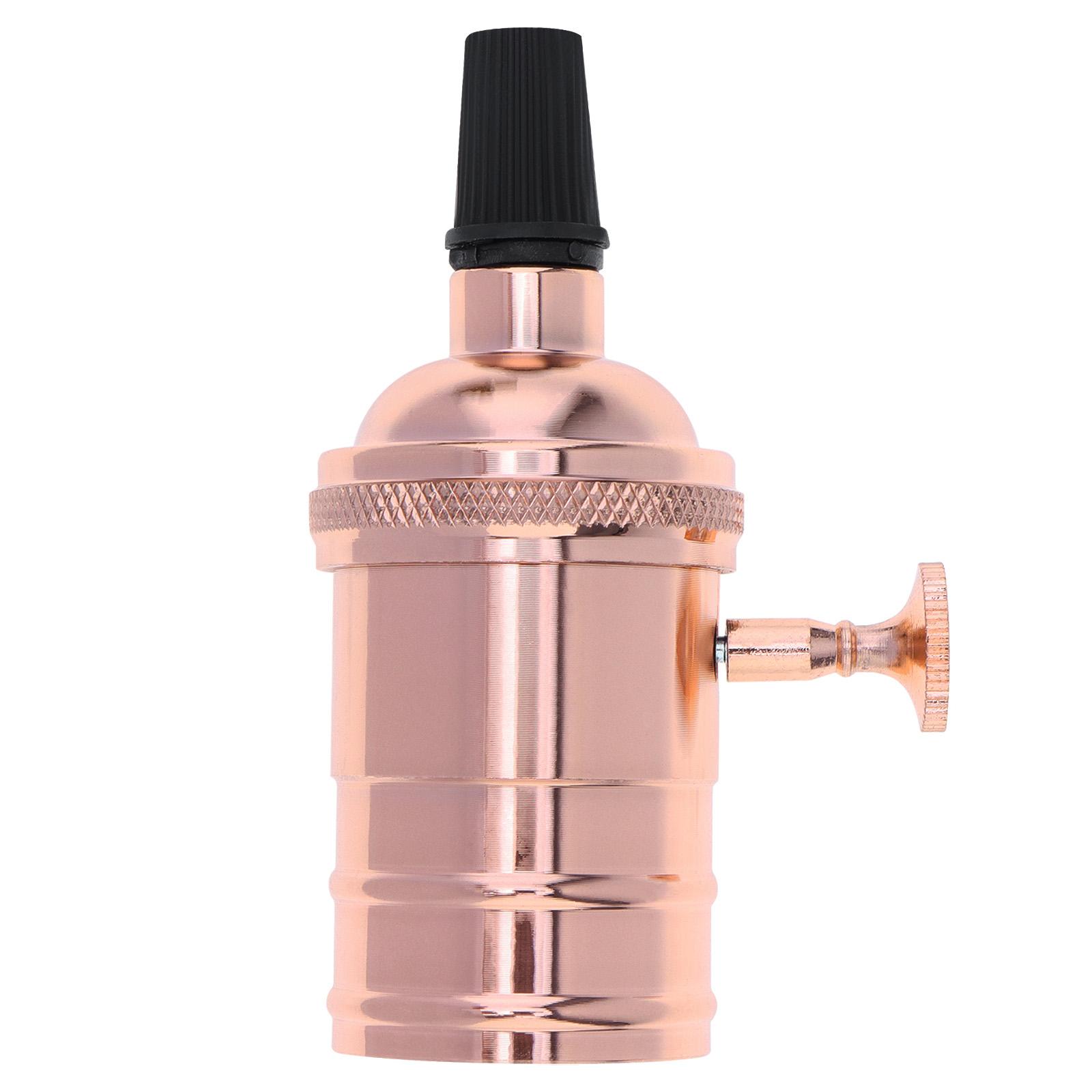 E26 Edison винтажный патрон для лампы, подвесной сменный патрон для лампы для освещения своими руками/промышленный/декоративный розового золота