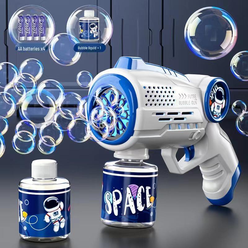 

Космический Астронавт Пузырьковый Пистолет Гатлинга: Автоматическая игрушка на космическую тематику для детей