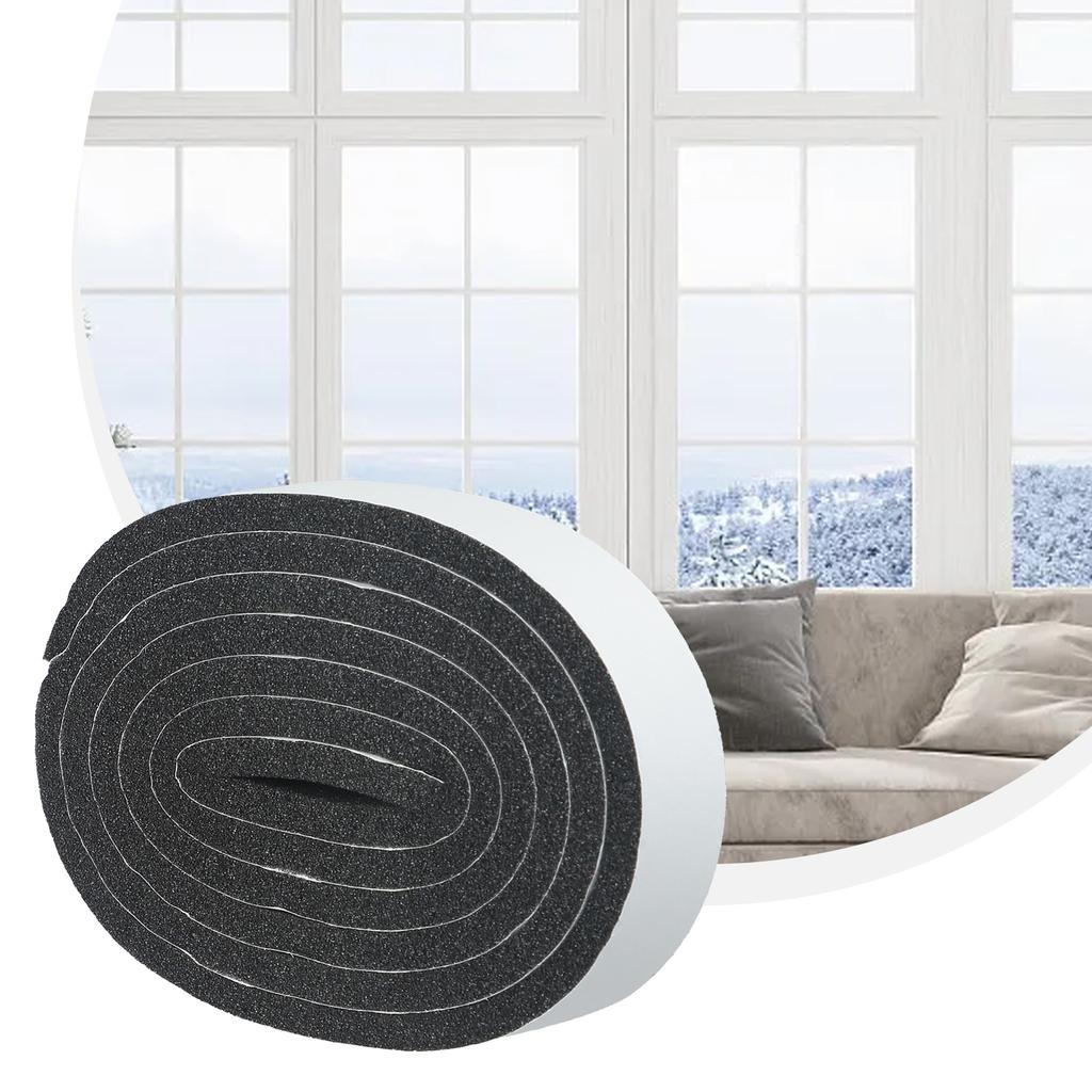 1pc Foam Sponge Strip Tape Strong Adhesive Anti-collision Waterproof Window Door Seal Strip Weather Stripping For Doors Window