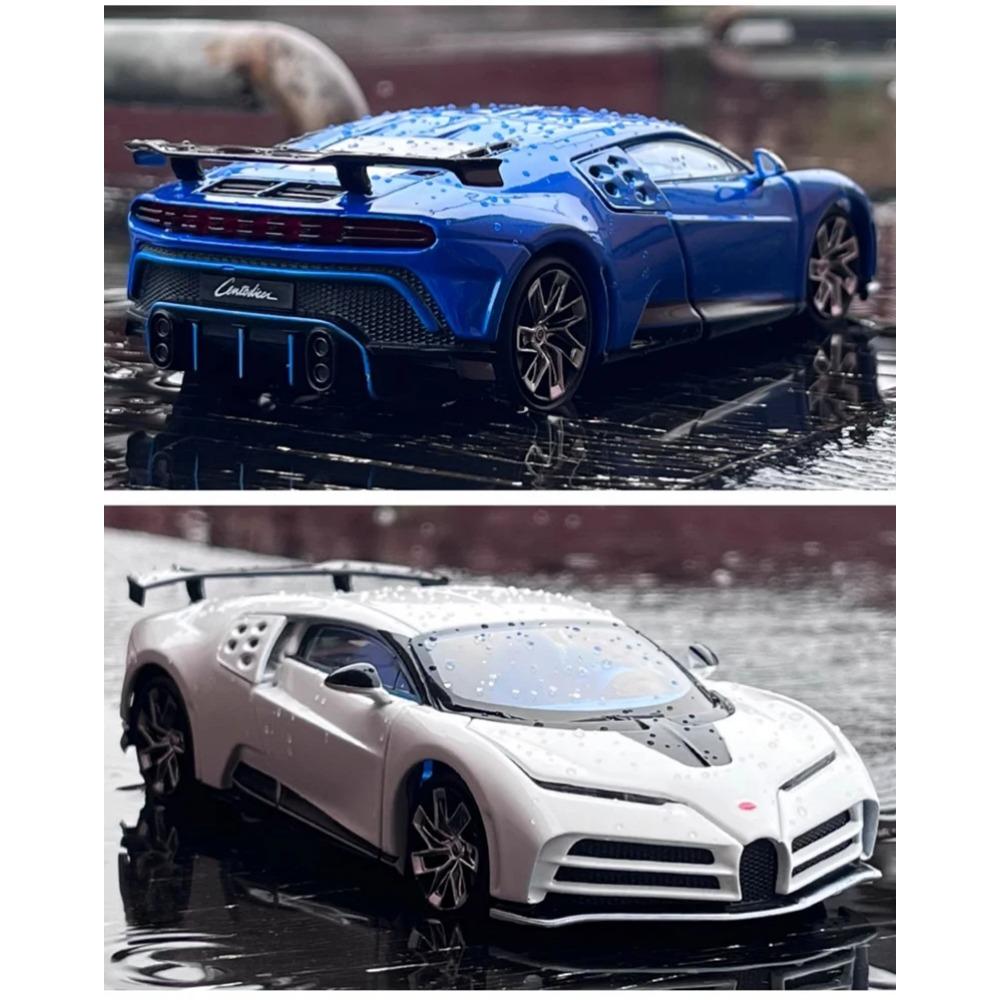 1/32 Bugatti Centodieci Zliatinový Model Športového Auta Odlievaný Kov Závodné Autá Vozidlá Modelová Kolekcia Zvuk a Svetlo Detské Hračky Darček