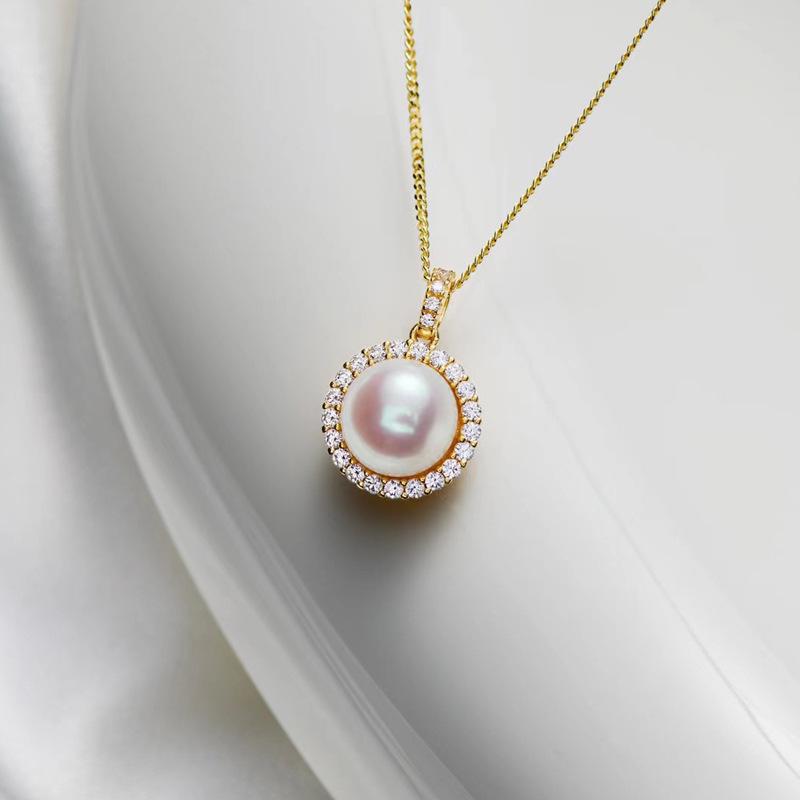 

Retro Temperament s925 Sterling Silver Pearl Pendant Necklace for Women 925 Silver