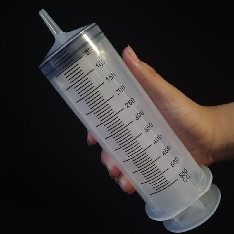Syringe 500 Ml Large Capacity Syringe Reusable Pump Measuring With Tube Feeding