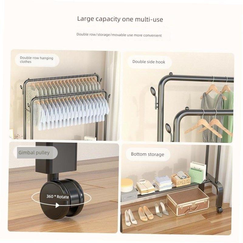 Hanging Clothes Rack One-pole Hanger Bedroom Simple Drying