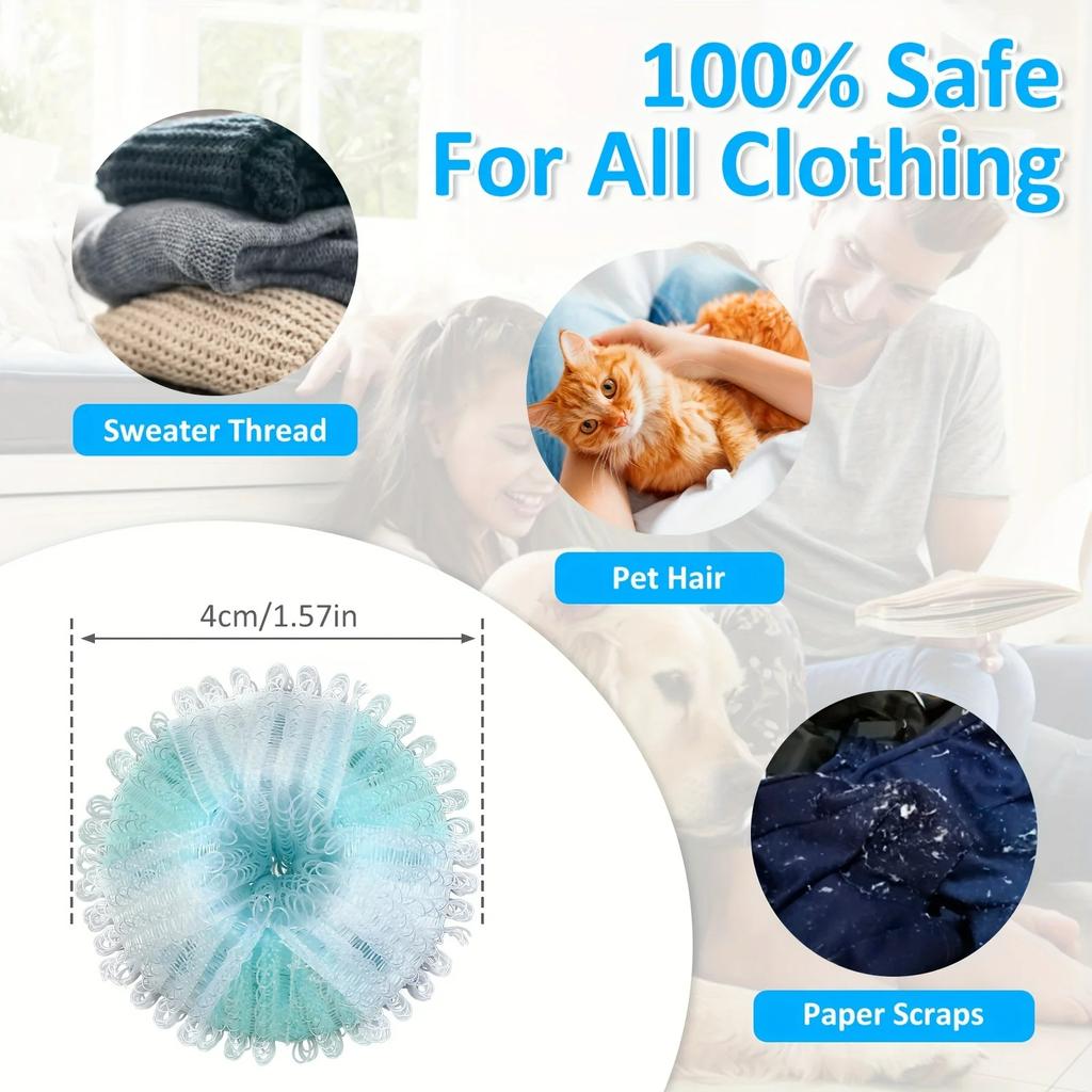 12/16pcs Pet Hair Removal Washing Machine Balls,Reusable & Durable Lint Catcher,Keeps Clothes & Bedding Fur-Free,Essential
