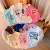 Girls' Casual T-shirt - Summer Children's Cute Pure Cotton Round-neck Top