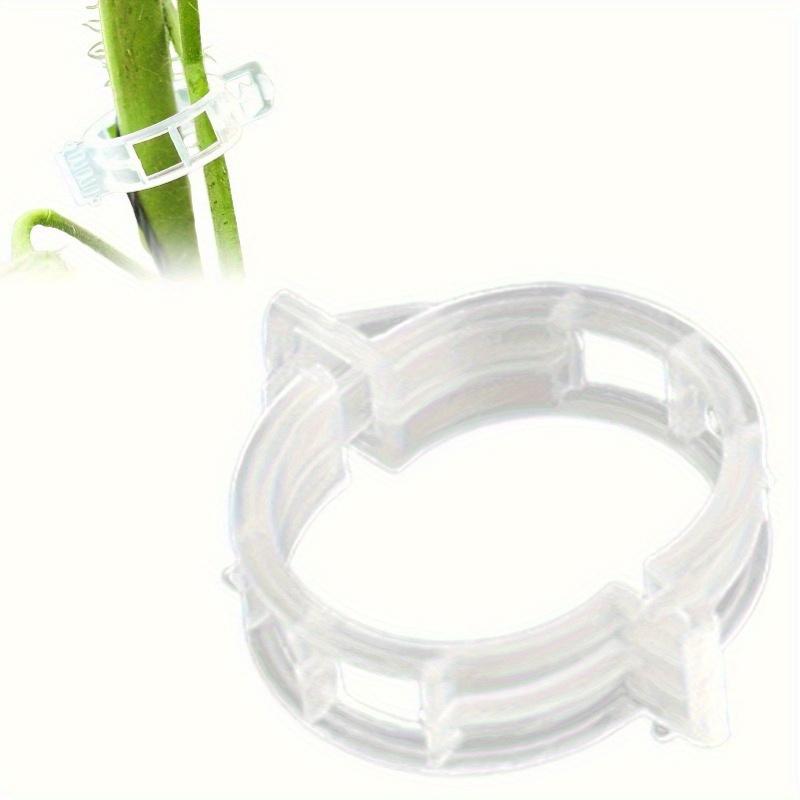 100 Stück Wiederverwendbare Kunststoff-Pflanzenclips zur Unterstützung von Ranken, Tomatenstielen, Veredelung von Gemüsepflanzen, Obstgarten, Gartengeräte