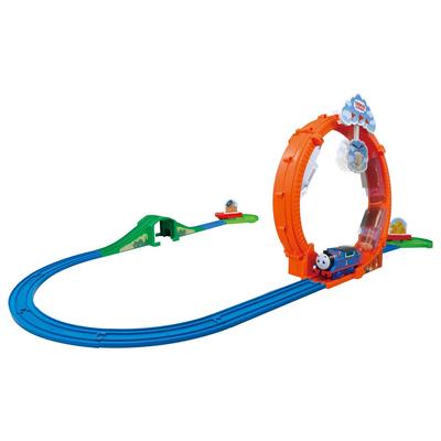 Takara Tomy Plarail Thomas GOGO Thomas Exciting Playland Train Toy for Boys Ages Somersault! 3+