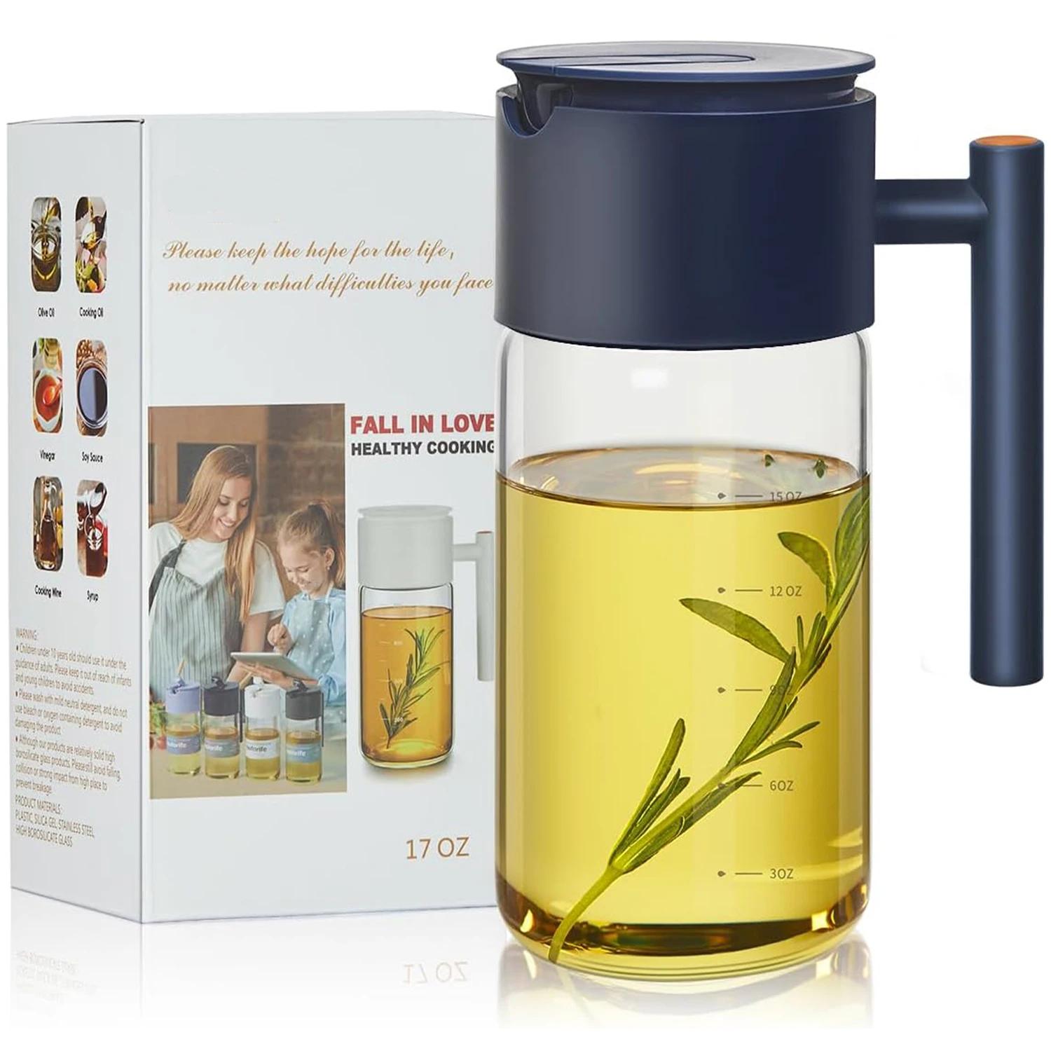 

63/2000 500 мл стеклянная бутылка для масла, автоматическая бутылка для масла, специальная масляная емкость для приправы на кухне, приготовления всех видов кондиционирования