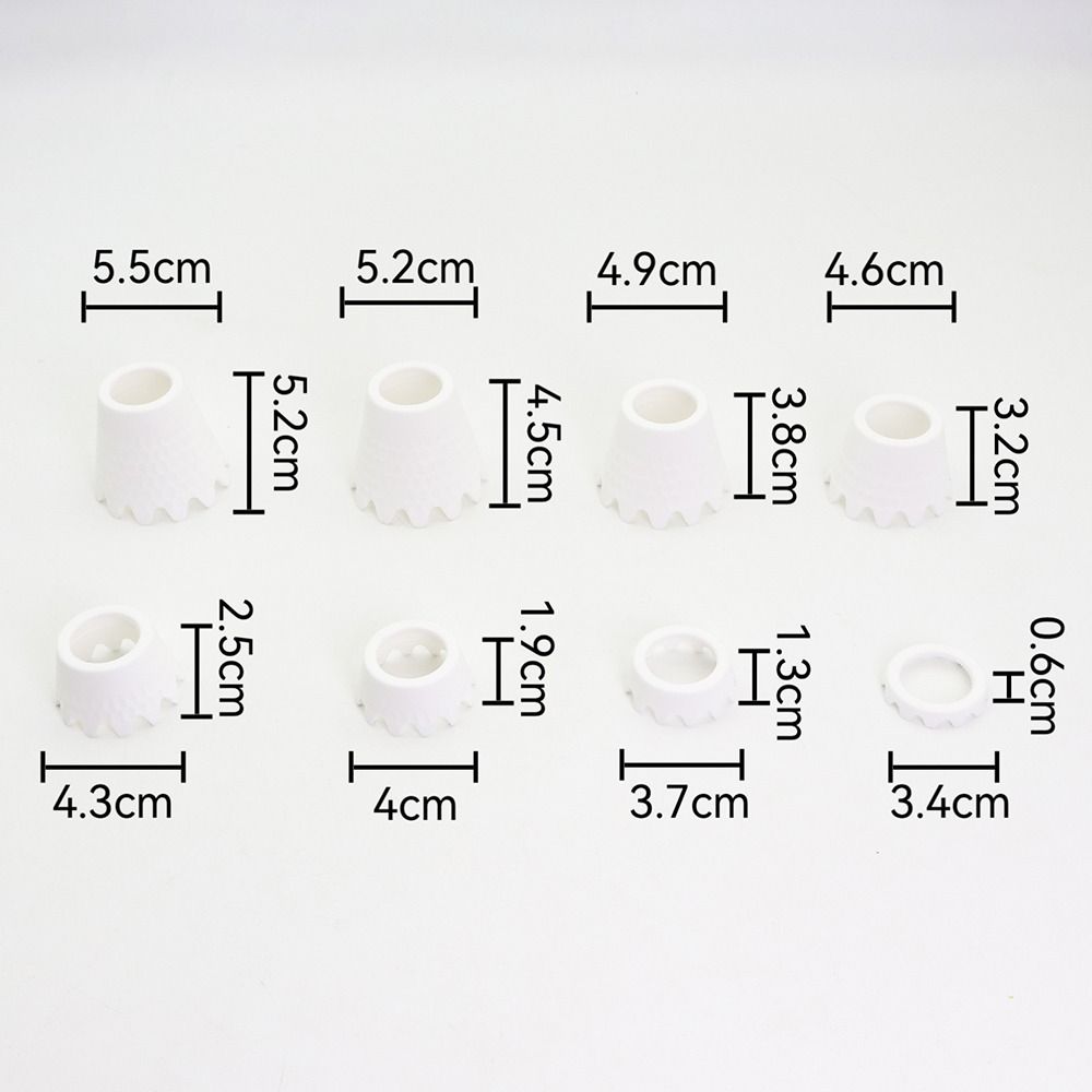 8Pcs Creative Golf Tee Wave Shaped Bottom Design Plastic Golf Mat Golf Practice Tees  Sports