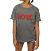 AC/DC Girls Dark Red Logo Cotton T-Shirt