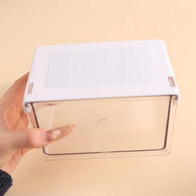 Kunststoff Schubladen-Stil Aufbewahrungsbox Transparent Große Kapazität Unter dem Schreibtisch Schubladen-Organizer Selbstklebend Platzsparend Schmuckkästchen