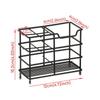 Stainless Steel Toothbrush Holder 5-Slot Layout Bathroom Organizer  Countertop Storage