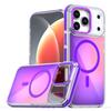 Stylish Discolour Magnetic Wireless Charge Cover for IPhone 17 Air 16 15 14 Plus 13 12 Pro Max Metal Lens Anti-fall Phone Case