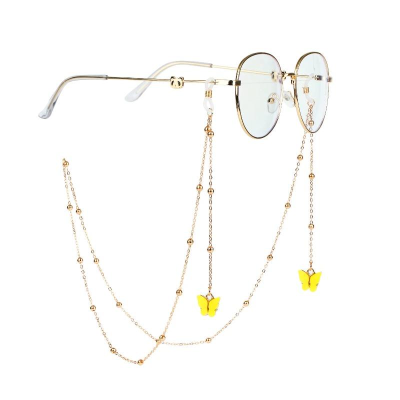 Mode Schleife Sonnenbrille Maske Hängekette Böhmische Buchstaben Schmetterling Muschel Sterne Mond Brillenkette Lanyard Schmuck für Frauen