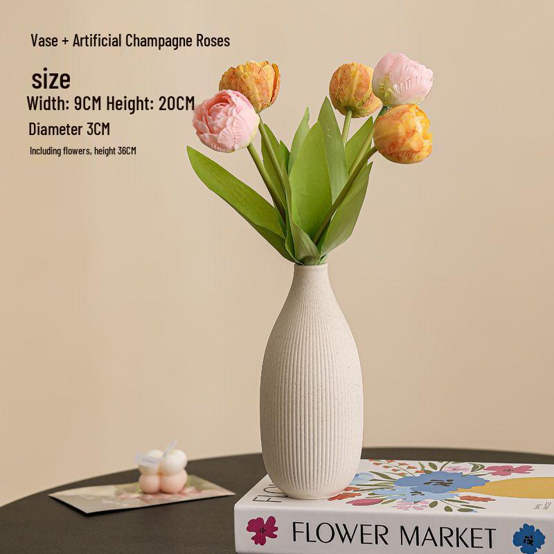 Premium Ceramic Rose Vase for Elegant Home Decor