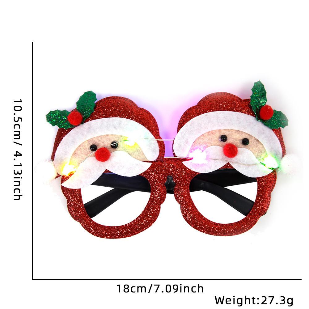 Colorful Cartoon Style Led Christmas Glasses For Party Decorations And Festivities