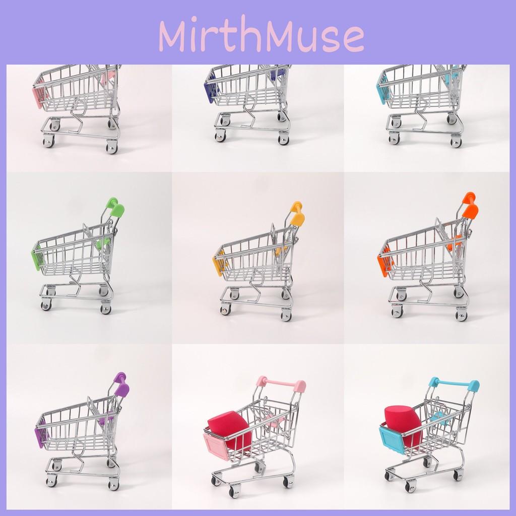 Toy Small Metal Shopping Cart Interactive Features For Kids Role Games Playing