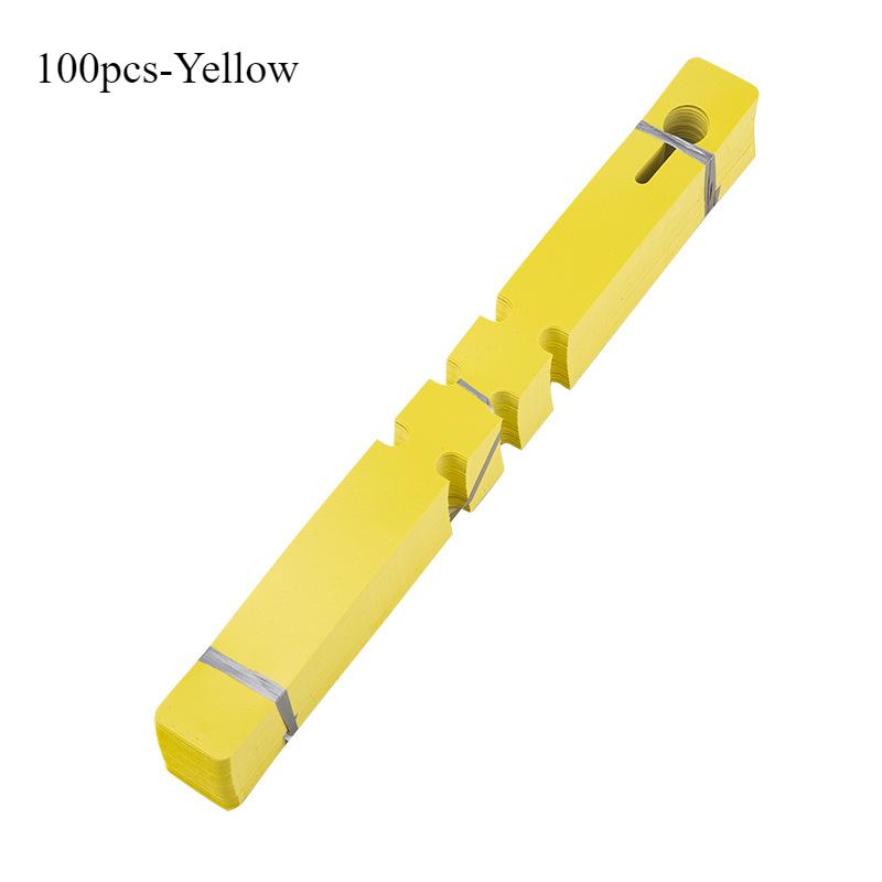 

100Pcs Waterproof Plastic Plant Tags Wrap Around Nursery Garden Labels for Outdoor Plants 100pcs pack жовтий