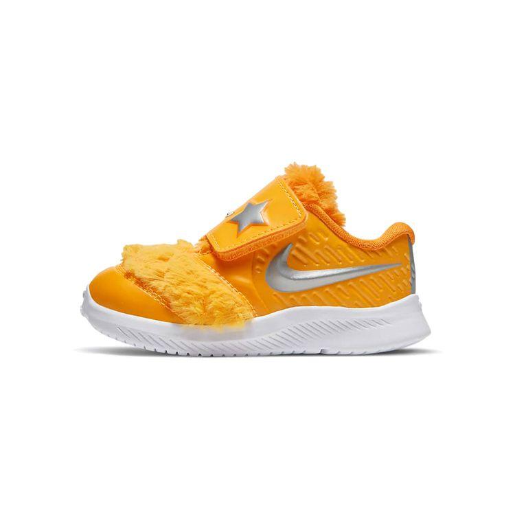 

Nike Star Runner 2 Удобные Универсальные Нескользящие Амортизирующие Прочные Низкие Кроссовки для Ходьбы Детская Обувь Серебристый Желтый DC4405-700 22