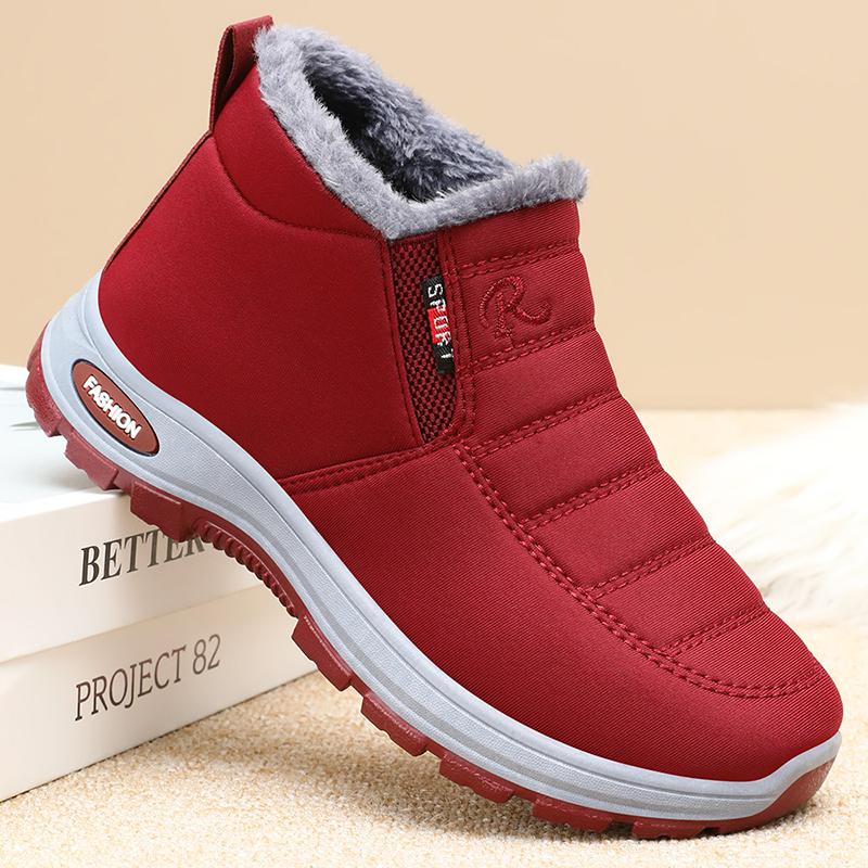 New winter faux fleece, thickened, warm and anti-slip ankle boots for women, casual, comfortable and versatile snow boots