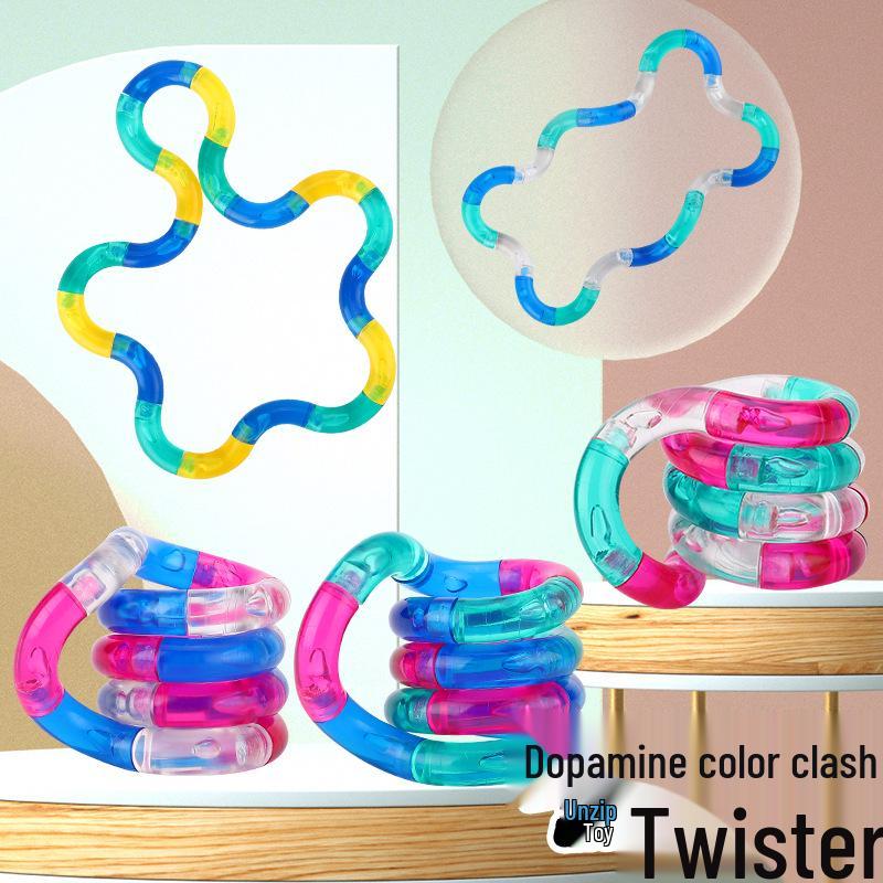 Versatile Twisty Rope Finger Toy for Office Relaxation and Stress Relief