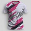 Simple Graffiti Line Pattern Men's Sports T-shirt Summer Fashion Short Sleeved Top 3D Printed Fitness Loose Clothing