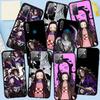 Phone Case for iPhone 17 16 15 Plus XR Huawei P30 P20 Lite Redmi Note 14 12 11 13 Pro Max OPPO A60 A80 A40 A18 A38 Kokushibo Nezuko Demon Slayer Cover