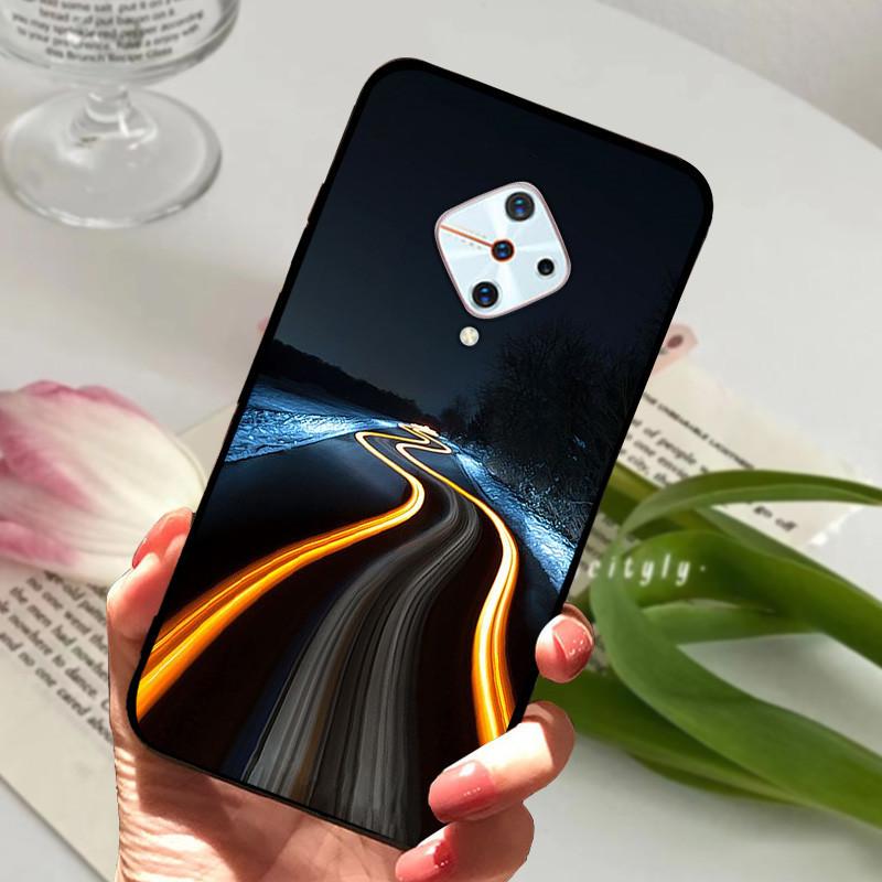 For Vivo V17 Case Cover S1 Pro Silicone Soft Painted Phone Case for VIVO 1920 V17 Russia Case TPU Bumper for vivoV17 V 17 s1Pro