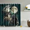 Animals Octopus Wolf Lion Seahorse Turtle Shower Curtains Bathroom Curtain Frabic Waterproof Polyester Bathroom Curtain Hooks