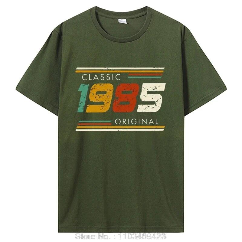 Funny Classic 1985 Original Vintage T Shirt Summer Graphic Unisex Cotton Tshirt Streetwear Birthday Awesome T-shirt Clothing