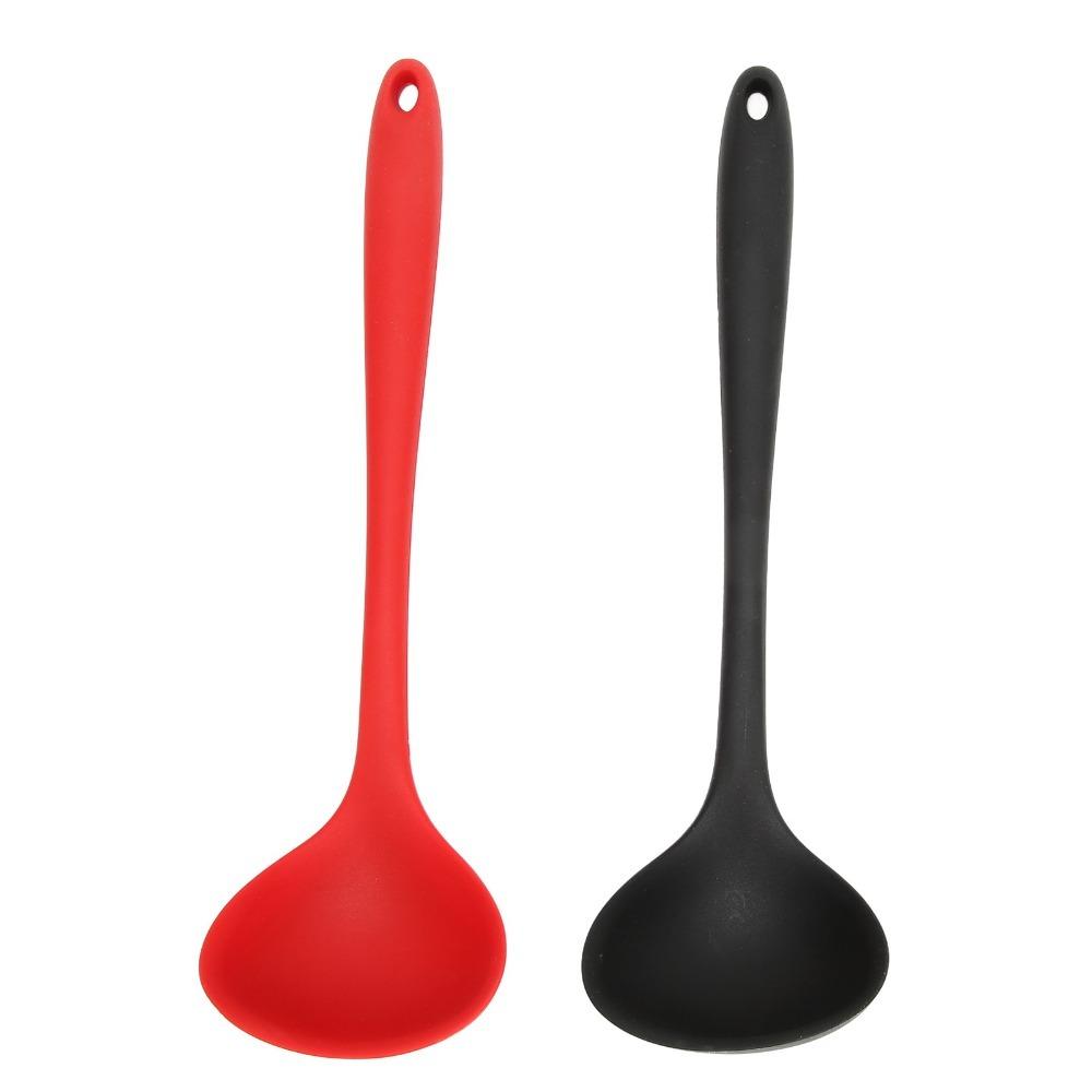 2pcs High Temperature Resistant Soup Spoon Arc Smooth Kitchen Utensil Cookware Spoon  Cooking