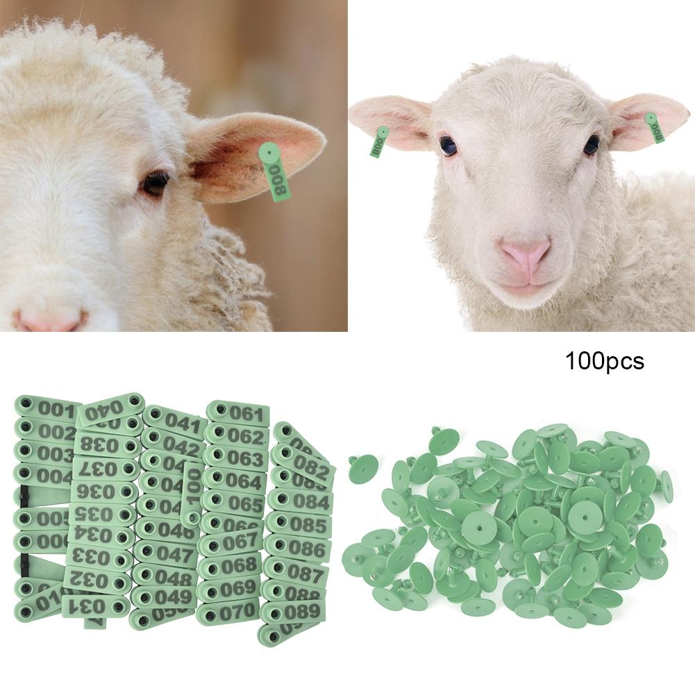 1-100 Number Plastic Livestock r Animal for Goat Sheep (Orange)