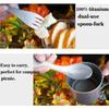 Hot Accessories pure titanium alloy Cutlery Fork Ultralight Spork EDC Outdoor tool Spoon Cookware