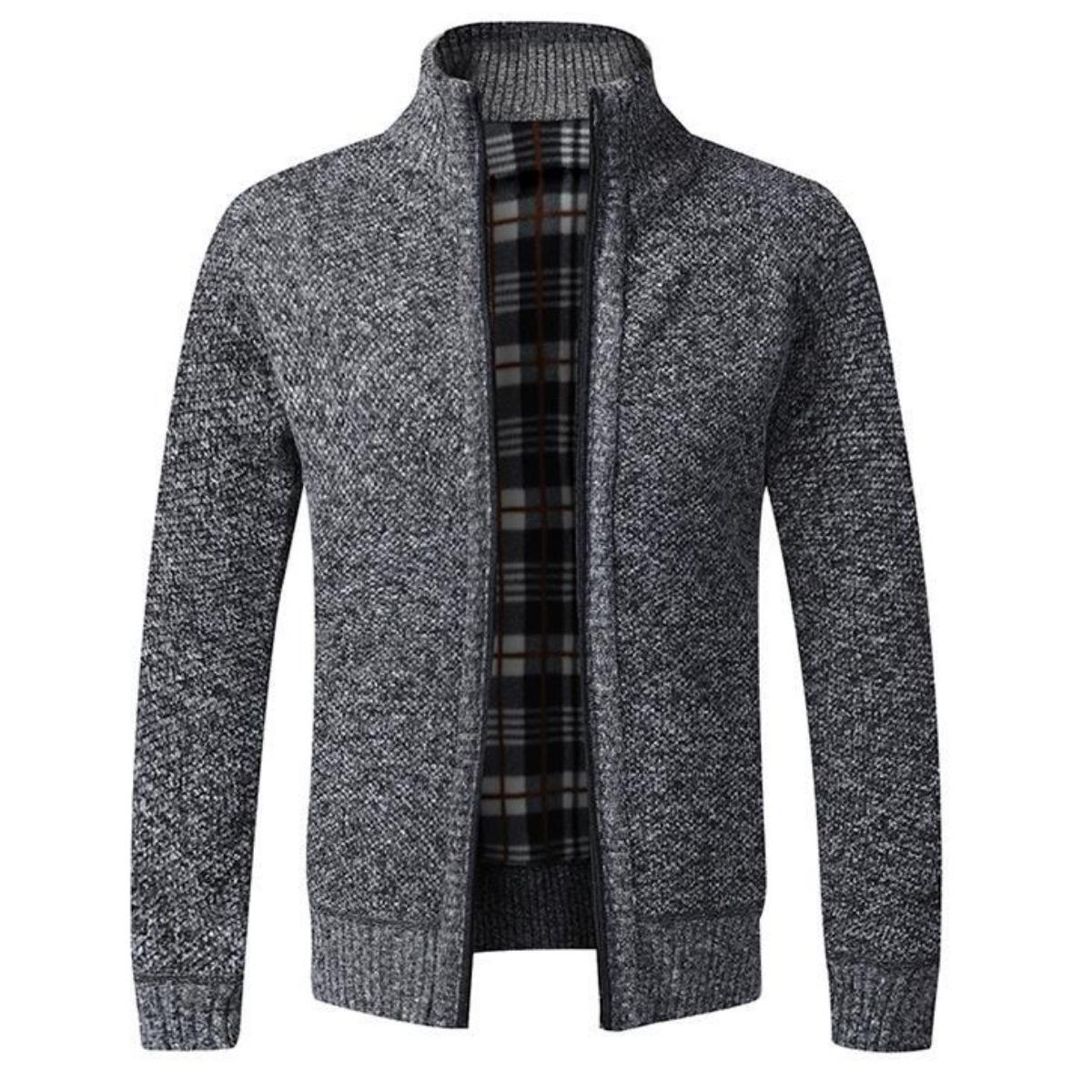 Мужская одежда Мужской свитер-куртка Свободный свитер Мужской повседневный молодежный вязаный кардиган 2XL 1890₽