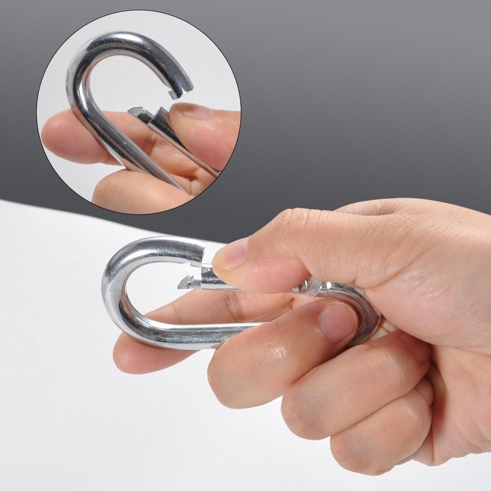 2Pcs Heavy Duty Carabiners for Kids Swing Climbing Hammock Keychain Bottle Chain