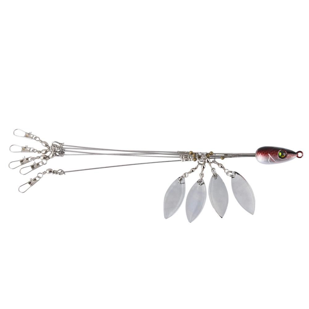 Arms 4 5 Blades Umbrella Alabama Rig For Bass Crappie Lure Fishing Bait 20g
