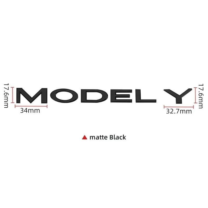 Car Sticker 2025 New Tesla 3D ABS Logo Emblem Letters Car Trunk Badge Rear Letter Label Electroplated For Tesla MODEL 3 Y access