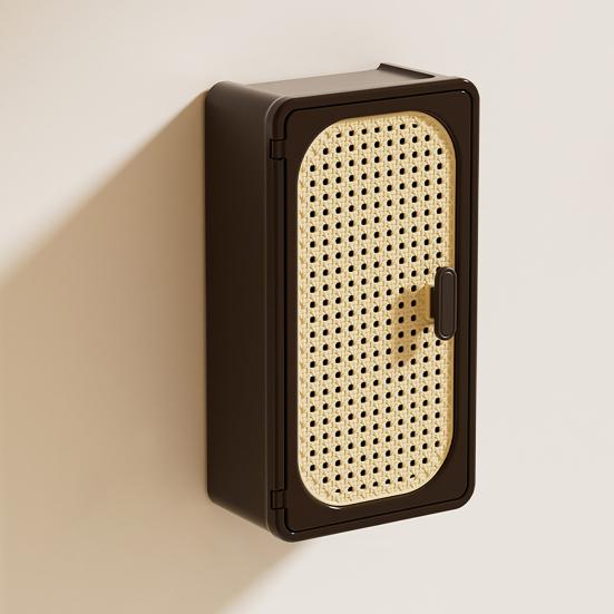 Bathroom Wall Cabinet with Door Small Wall Mounted 3 Tier Over The Toilet Storage Cabinet for Kitchen Laundry Living Room