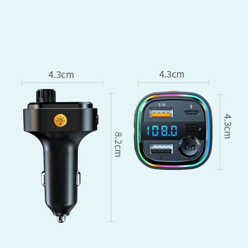 Bluetooth Handsfree Fm Transmitter Car Radio C26 Car Radio Modulato Mp3 Player Usb Super Quick Charge Adapter Car Accessories