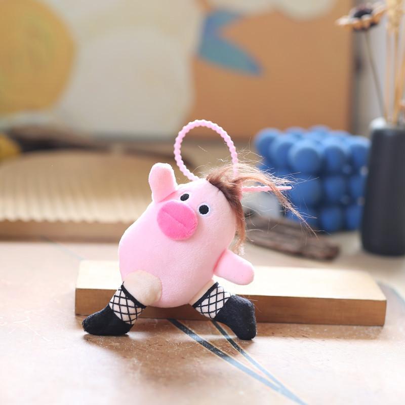 Adorable Cute Escaped Lunatic Series Plush Toy Cartoon Keychain Doll Soft Short Plush StyleE