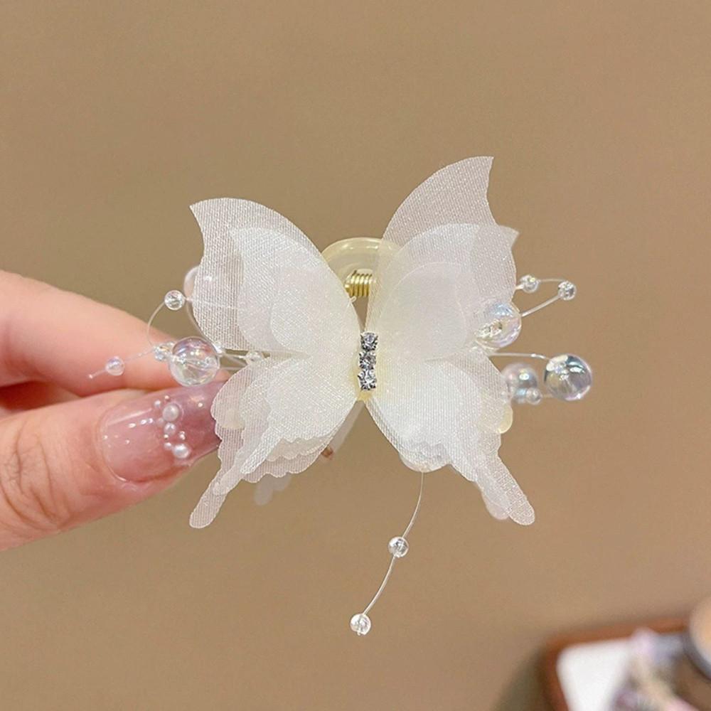 

Large Simulated Butterfly Grab Clips Elegant Fashion Lady s Bangs Side Shark Clip Headress