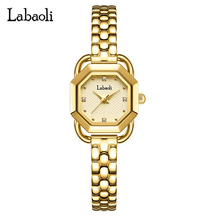 Labaoli Damen Bestseller Quadratisches Stahlarmband Armbanduhr - Elegantes Xiang-Design