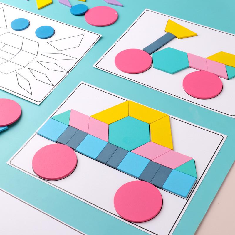 Wooden Creative Color Shape Recognition Puzzle Toy For Toddlers Education Early