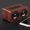 Retro Wooden Bluetooth Speaker Computer Speaker Bar Stereo Sound Subwoofer  box For Macbook Laptop Notebook PC TF Card Music Player Wired Loudspeaker