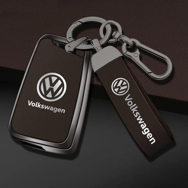 2025 Hot Car Flip Remote Key Case Full Cover Protector Holder Shell Bag For VW Volkswagen Golf 7 MK7 Tiguan MK2 Auto Keychain Ac