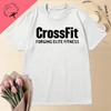 2024 Summer New Crossfit Announced The Most Suitable Unisex's White Short Sleeve Letter Print Cotton T-Shirt Single Item For